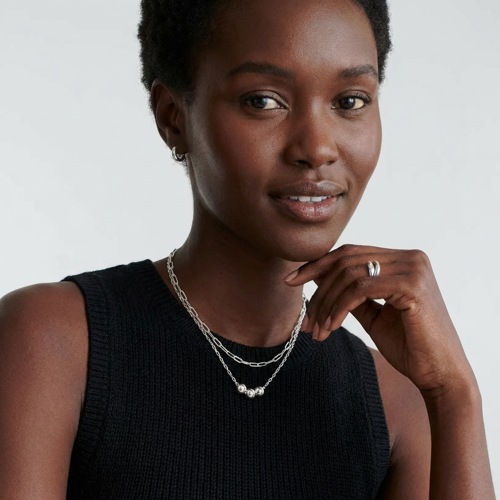 Unity Link Bead Necklace - Jewelled Me
