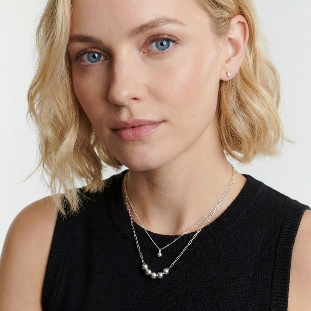 Unity Link Bead Necklace - Jewelled Me