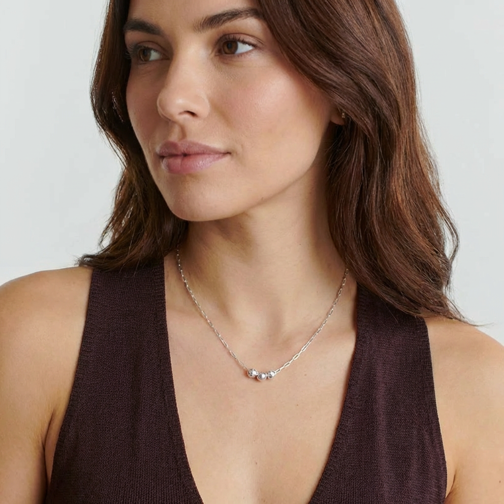 Unity Link Bead Necklace - Jewelled Me