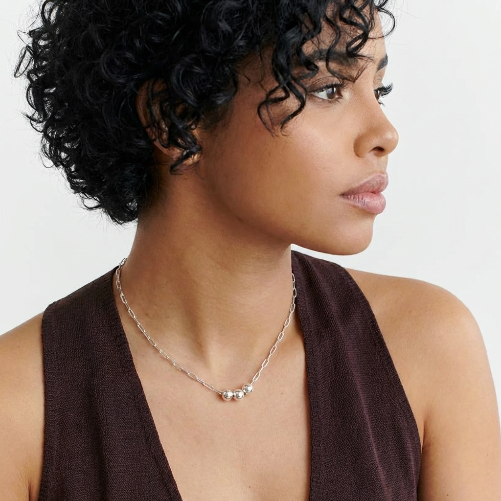 Unity Link Bead Necklace - Jewelled Me