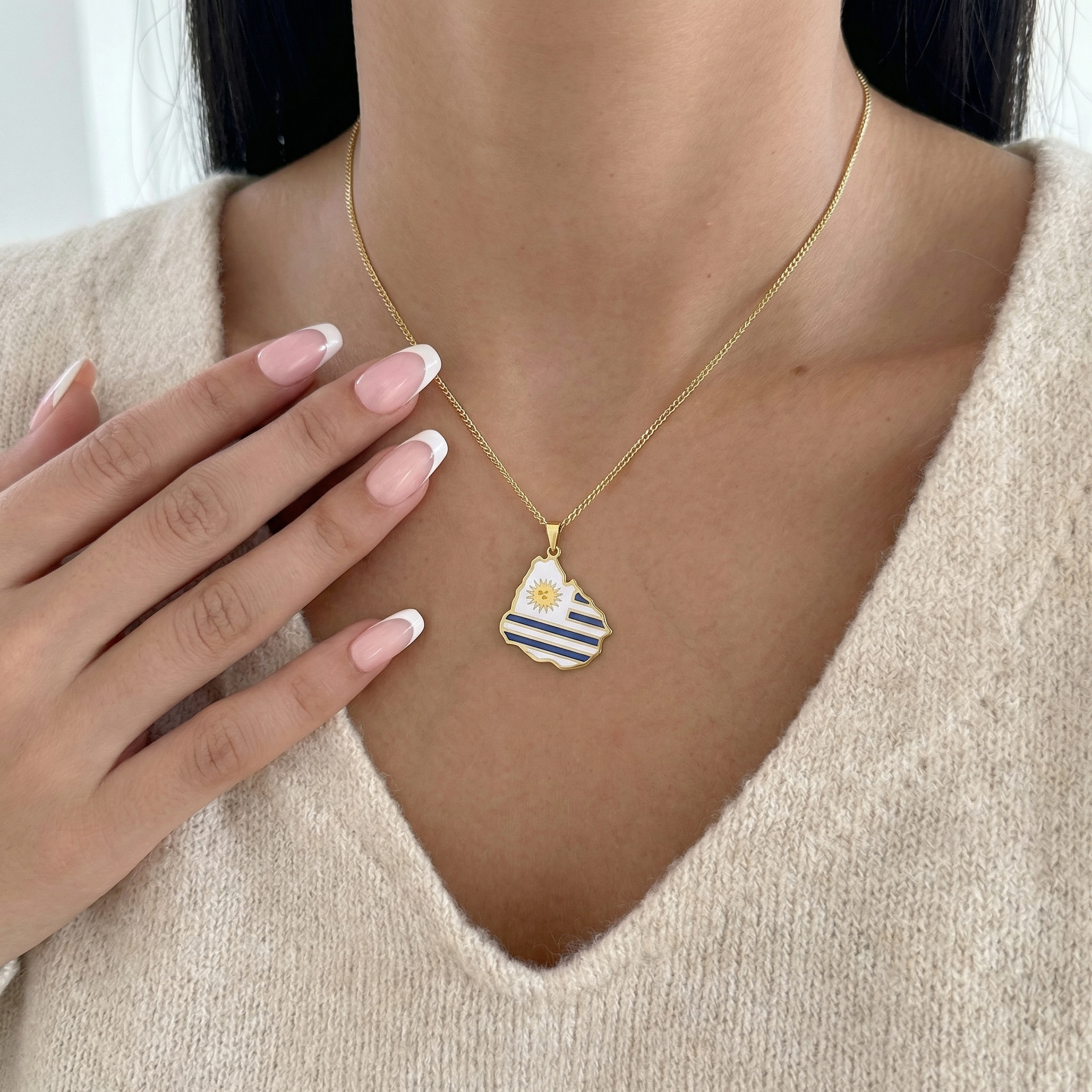 South &amp; Latin American Country/Flag Necklaces - Jewelled Me