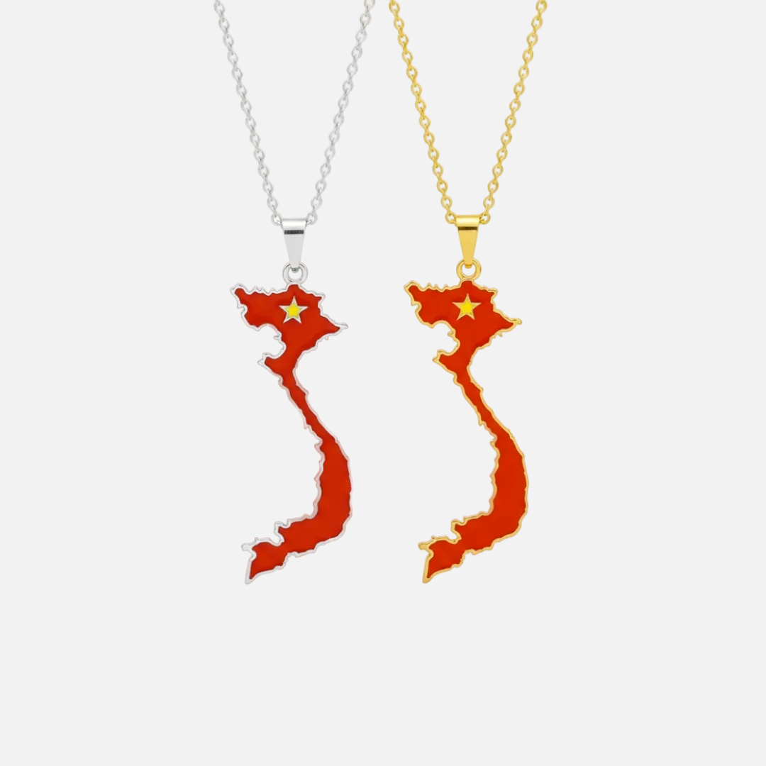 Asian &amp; Oceanian Country/Flag Necklaces - Jewelled Me