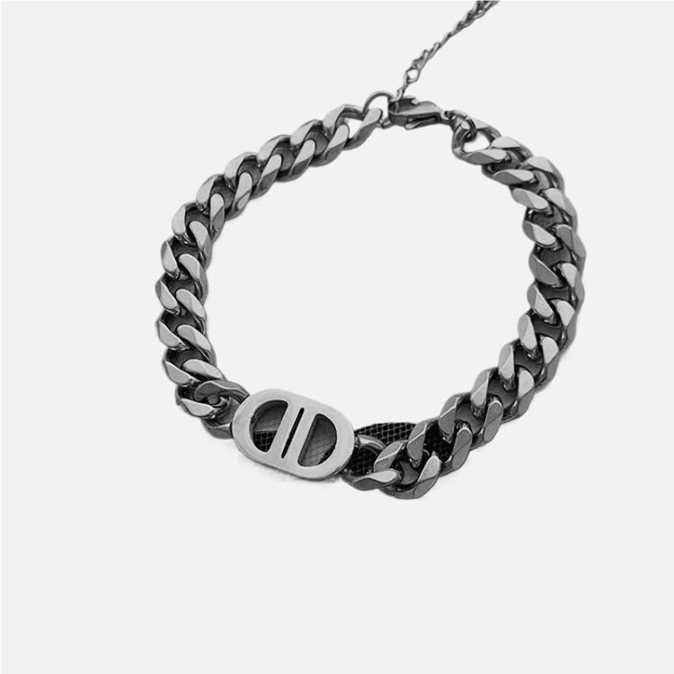 Custom Initial &amp; Name Chain Necklace &amp; Bracelet - Jewelled Me