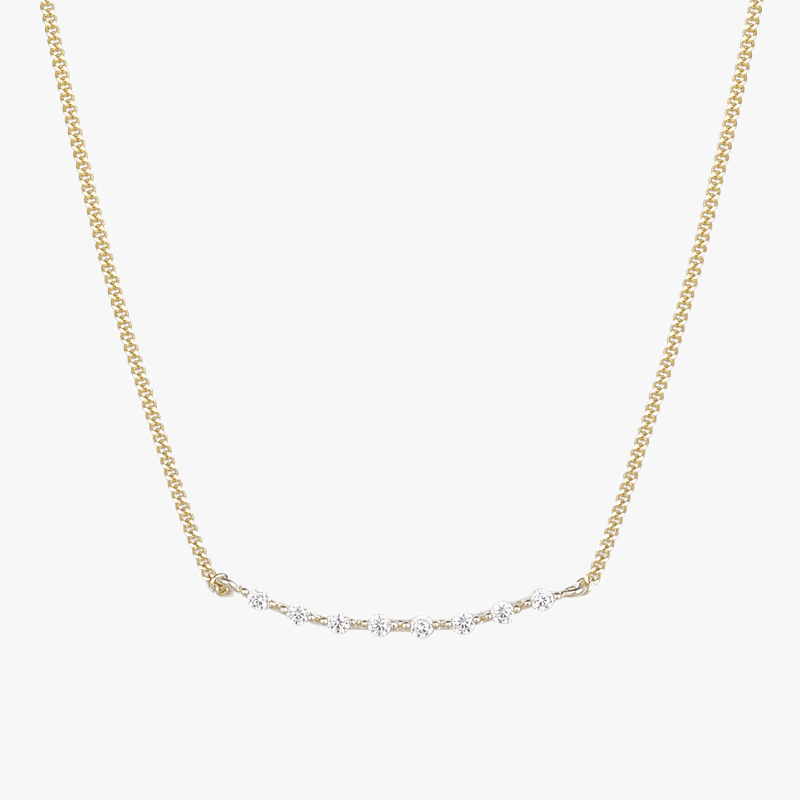 Tanner Bar Jewelled Necklace - Jewelled Me