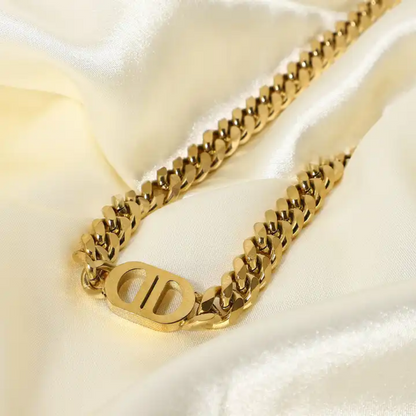 Custom Initial &amp; Name Choker Necklace &amp; Bracelet