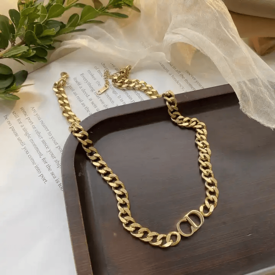 Custom Initial &amp; Name Chain Necklace &amp; Bracelet - Jewelled Me