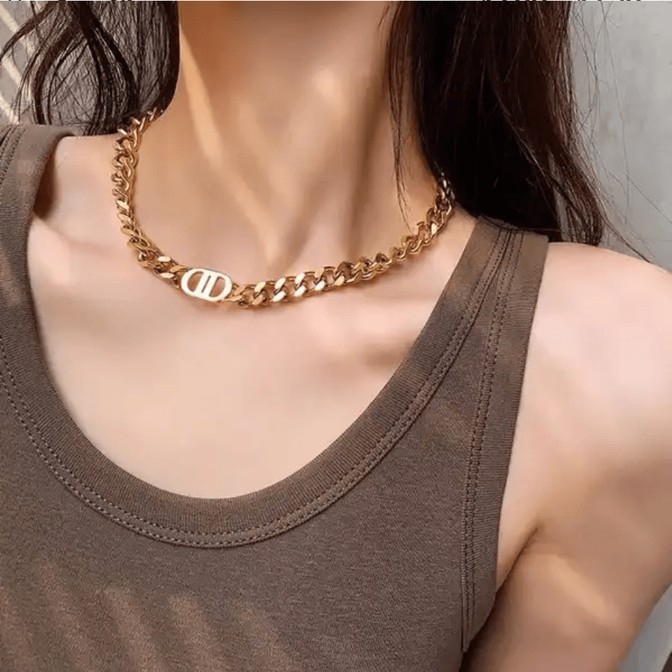 Custom Initial &amp; Name Chain Necklace &amp; Bracelet - Jewelled Me
