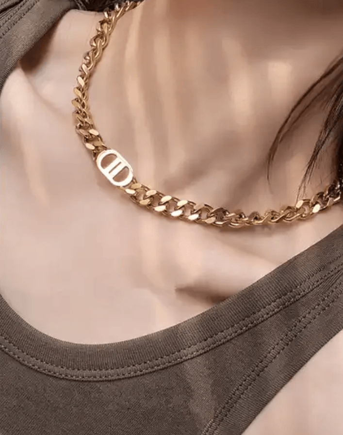 Custom Initial &amp; Name Chain Necklace &amp; Bracelet - Jewelled Me