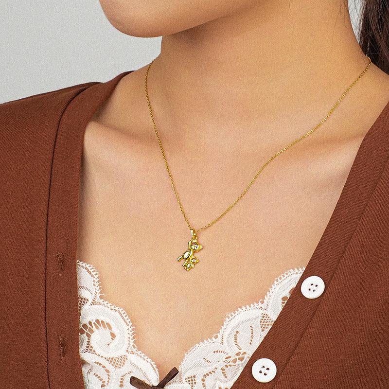 The Together Teddy Necklace - Jewelled Me