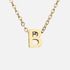 Dainty Initial Necklace (14k Gold-Plated) - Jewelled Me
