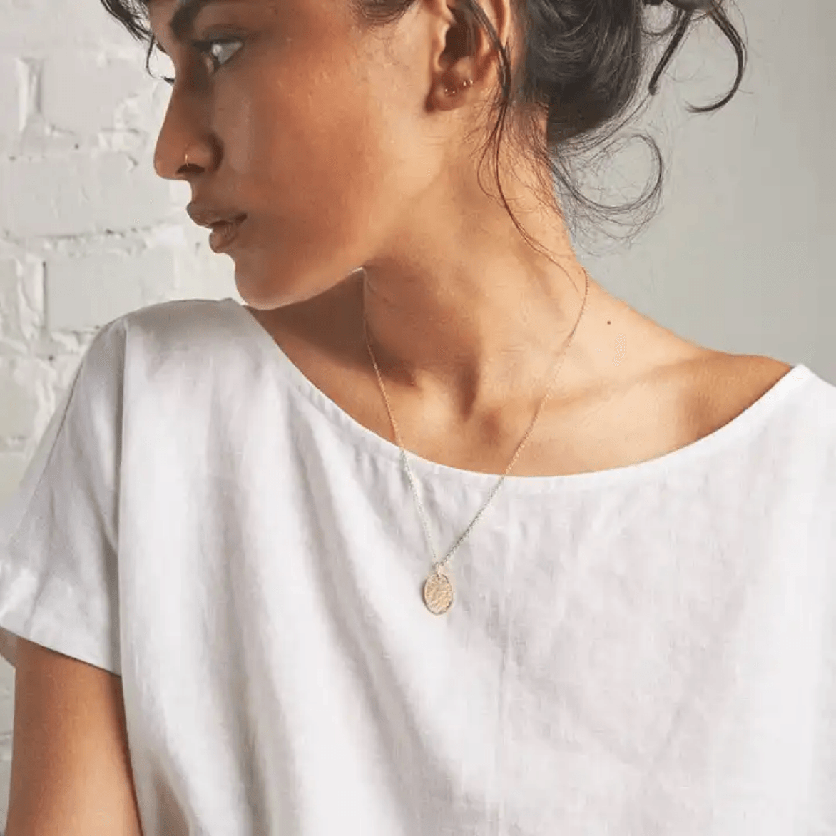 Custom Rectangle Pendant (14k Gold-Plated) - Jewelled Me