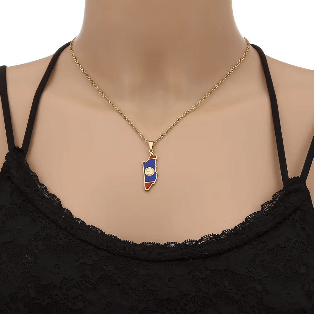 The Americas &amp; Caribbean Country/Flag Necklaces (BACKUP) - Jewelled Me