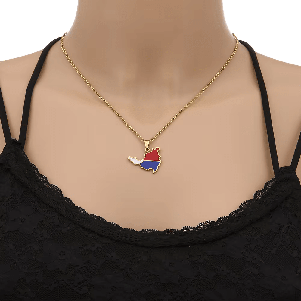 The Americas &amp; Caribbean Country/Flag Necklaces (BACKUP) - Jewelled Me