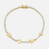 ICED Custom Name Tennis Rainbow Gem Bracelet - Jewelled Me