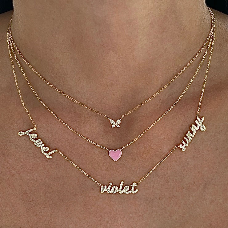 ICED Multiple Name Miami Necklace - Jewelled Me