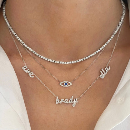 ICED Multiple Name Miami Necklace - Jewelled Me