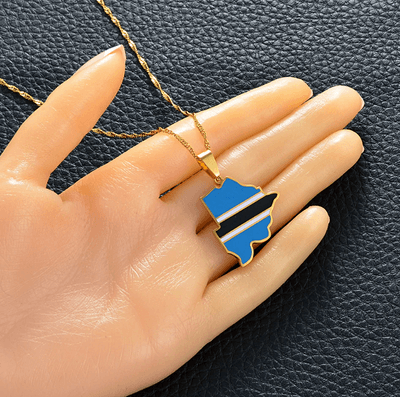 Africa Country/Flag Necklaces - Jewelled Me
