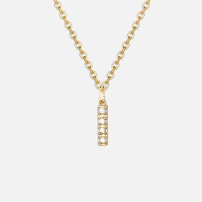 Varied Chain - ICED Initial Necklace (14k Gold-Plated)