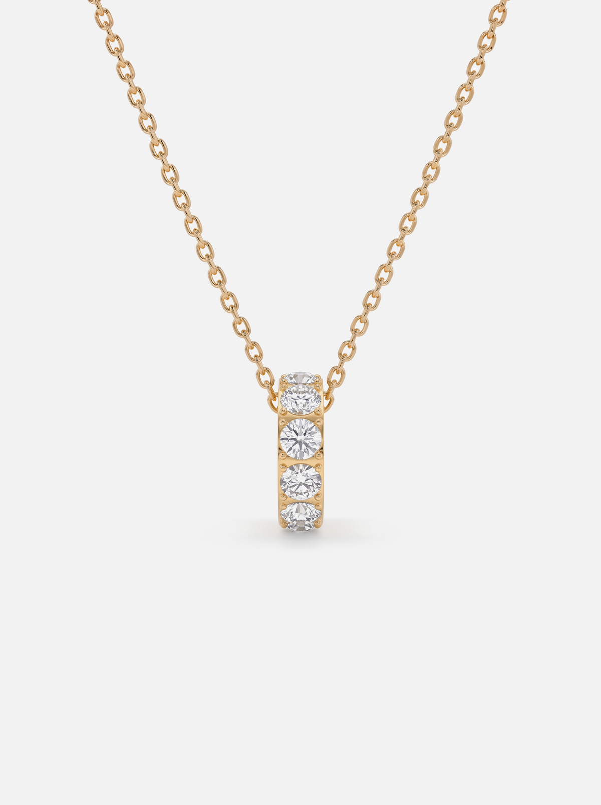 Mini Rondelle Birthstone Necklace