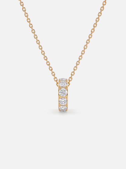 Mini Rondelle Birthstone Necklace