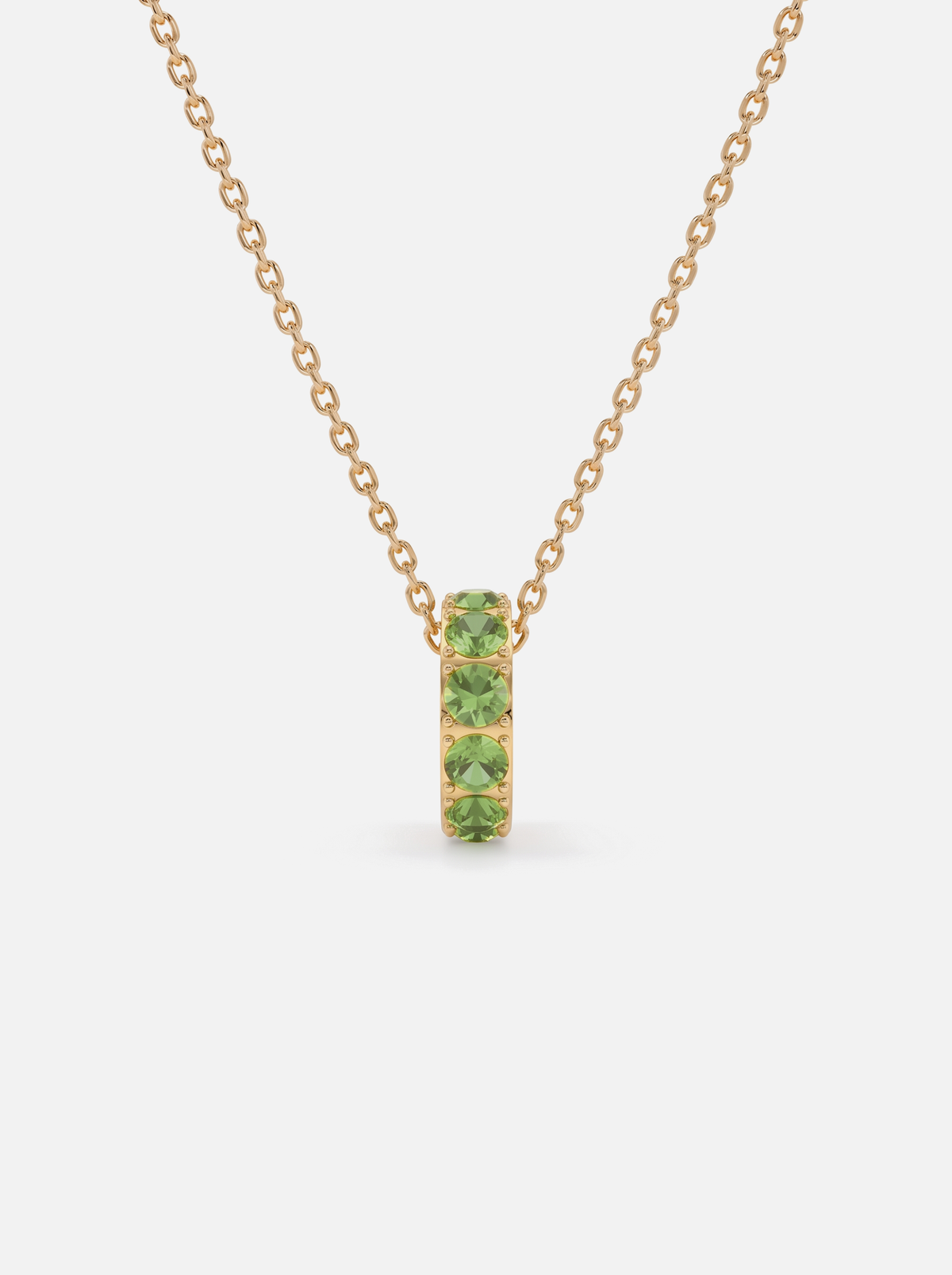 Mini Rondelle Birthstone Necklace