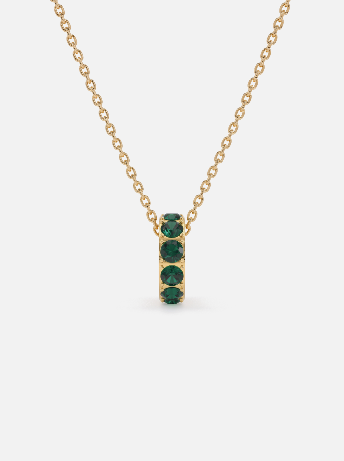Mini Rondelle Birthstone Necklace