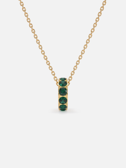 Mini Rondelle Birthstone Necklace