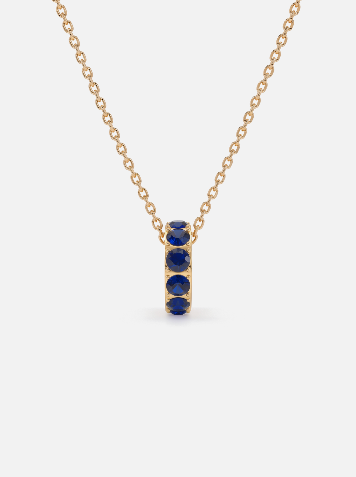 Mini Rondelle Birthstone Necklace