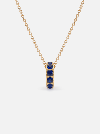 Mini Rondelle Birthstone Necklace