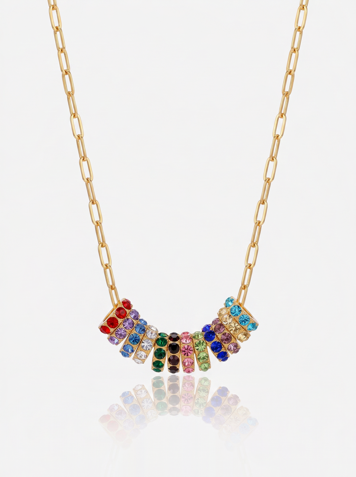 Mini Rondelle Birthstone Necklace