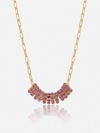 Mini Rondelle Birthstone Necklace