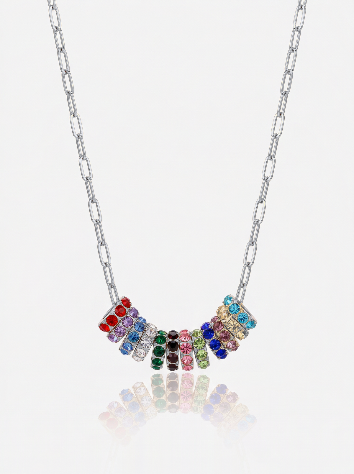 Mini Rondelle Birthstone Necklace