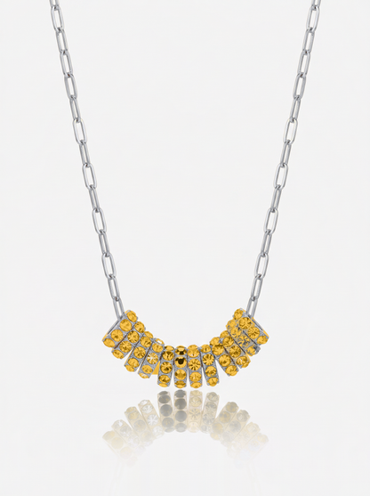 Mini Rondelle Birthstone Necklace