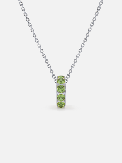 Mini Rondelle Birthstone Necklace