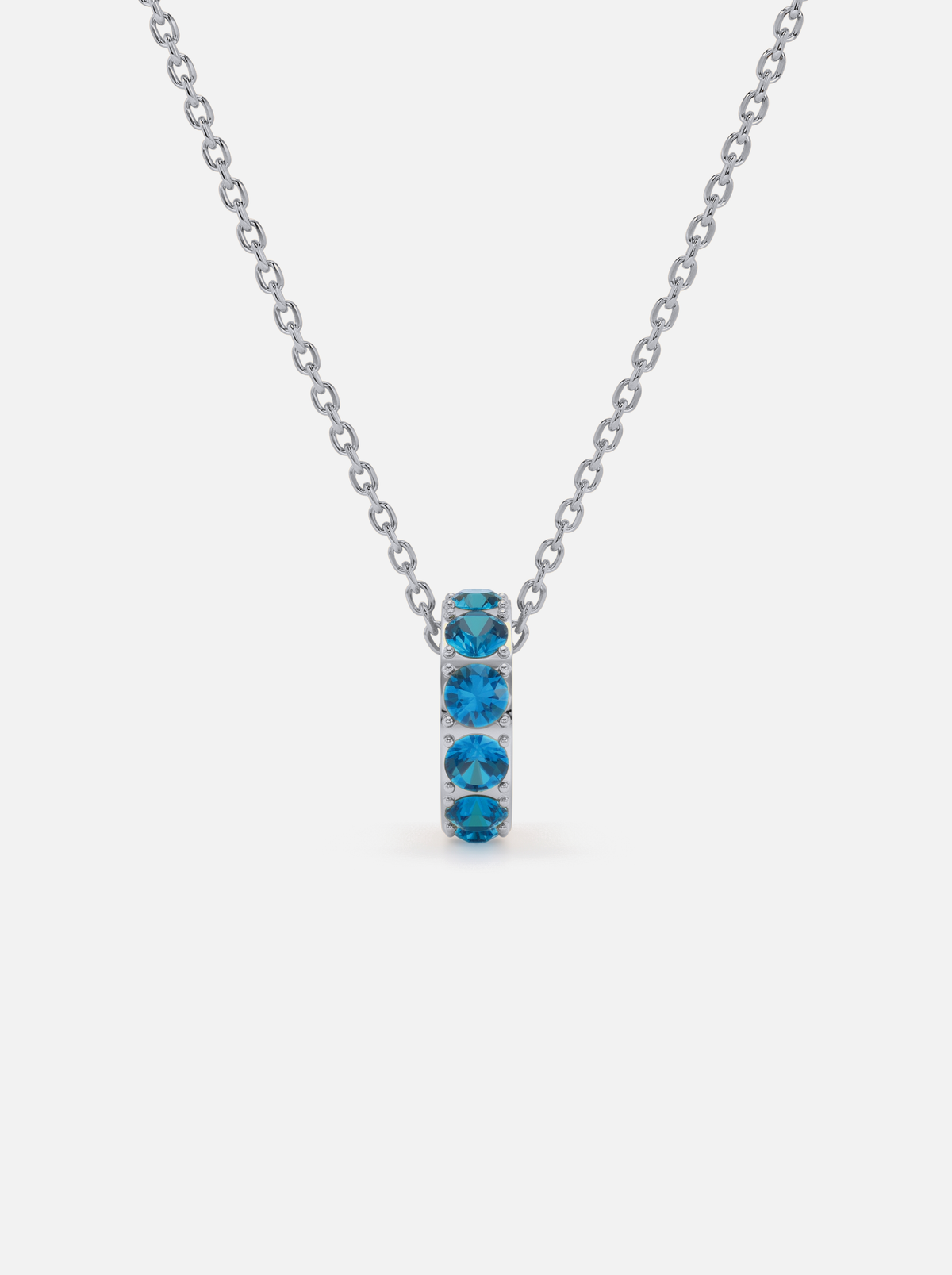 Mini Rondelle Birthstone Necklace