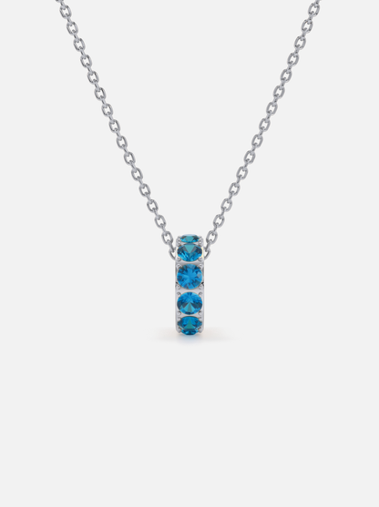 Mini Rondelle Birthstone Necklace