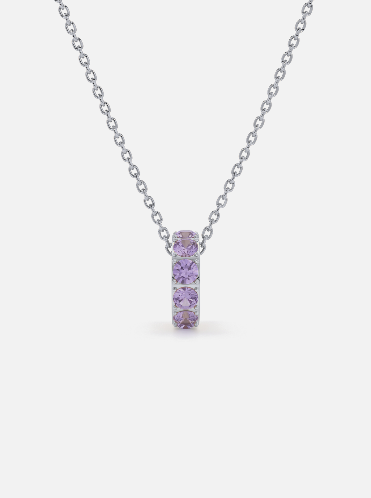 Mini Rondelle Birthstone Necklace