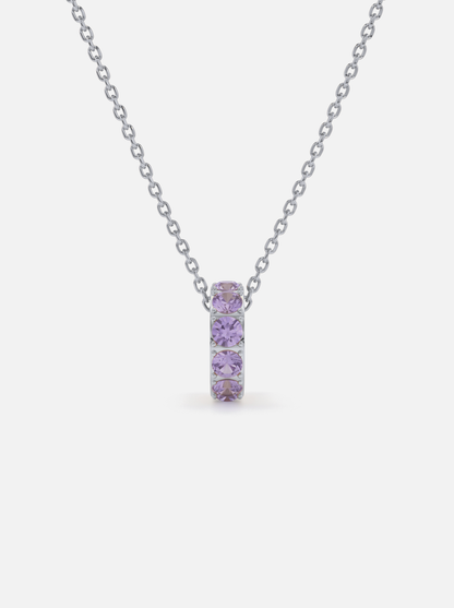 Mini Rondelle Birthstone Necklace