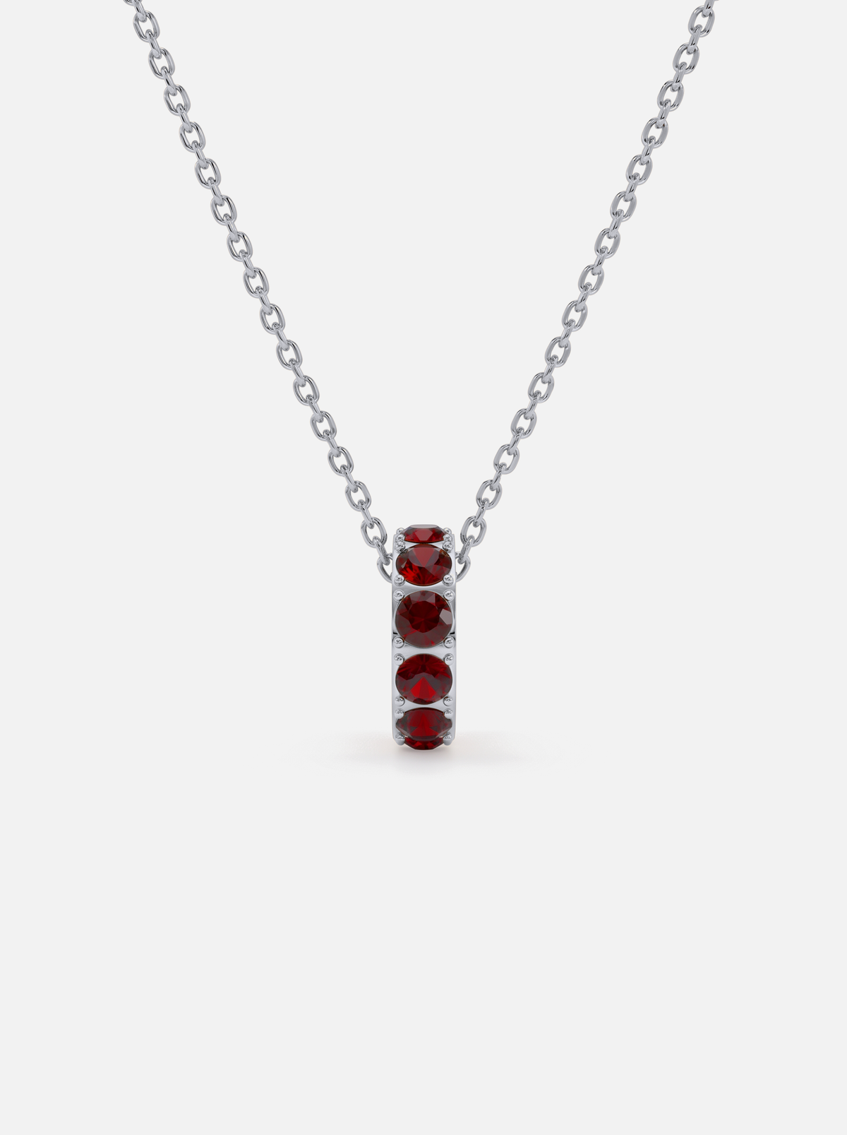 Mini Rondelle Birthstone Necklace