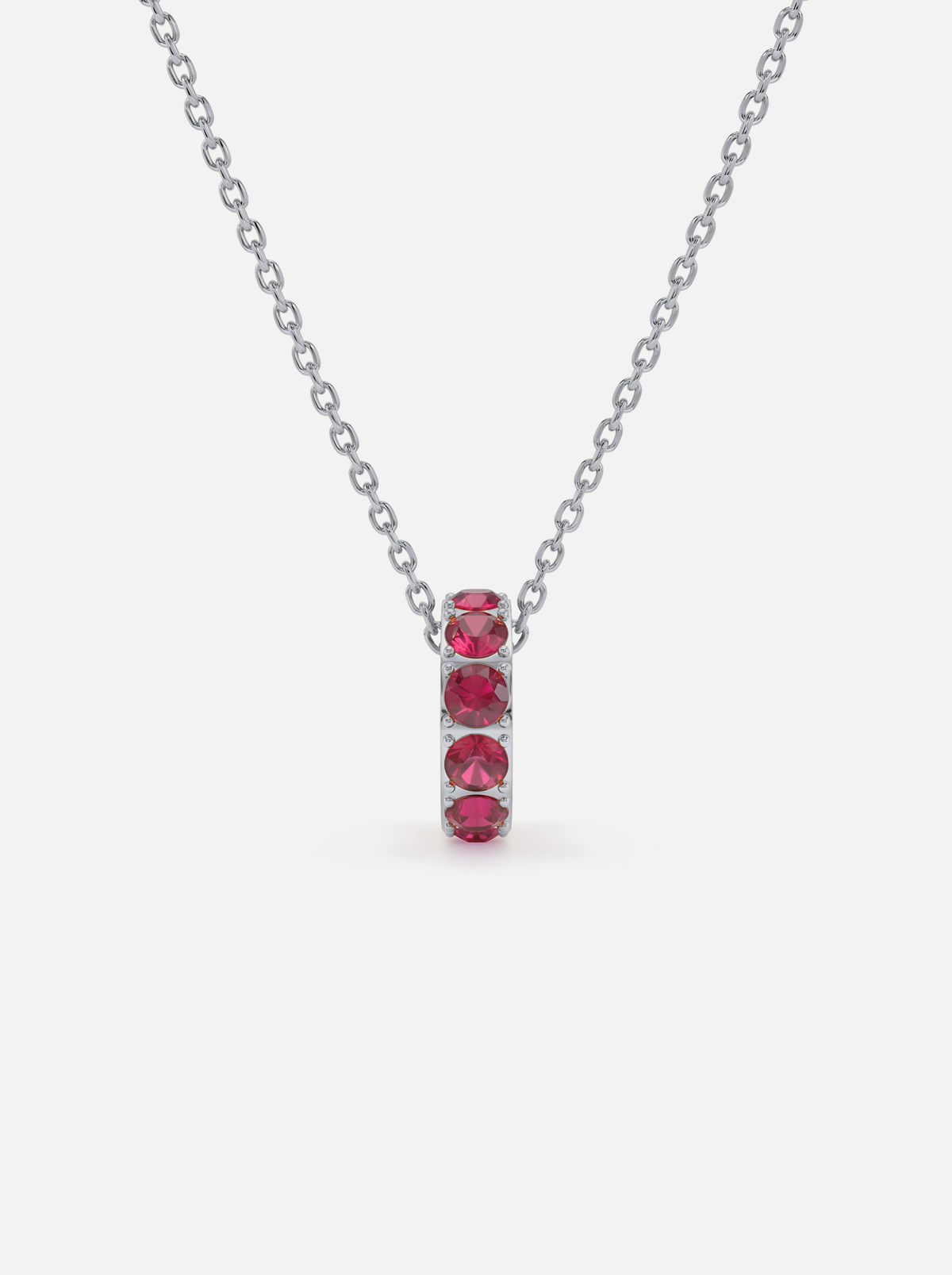 Mini Rondelle Birthstone Necklace