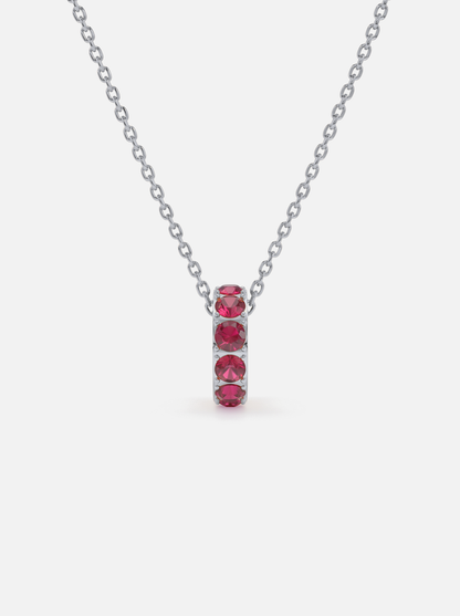 Mini Rondelle Birthstone Necklace