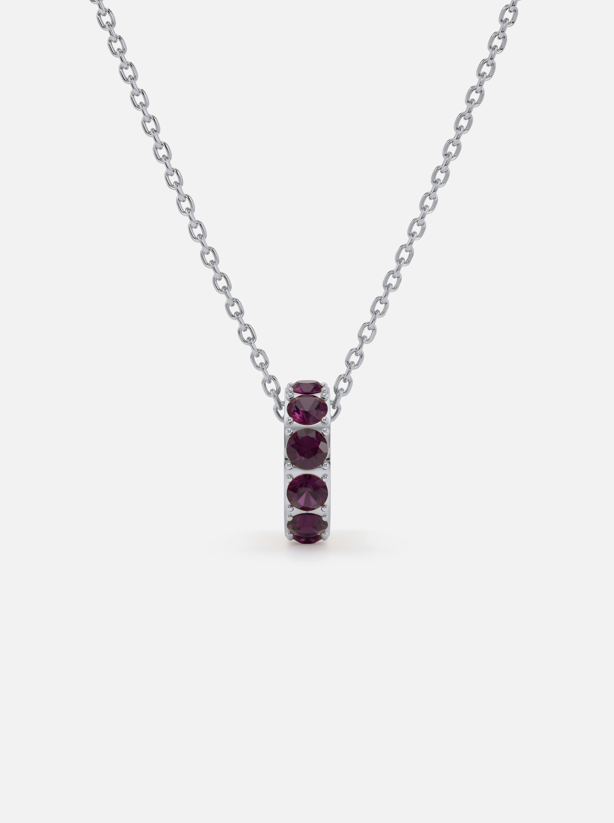 Mini Rondelle Birthstone Necklace