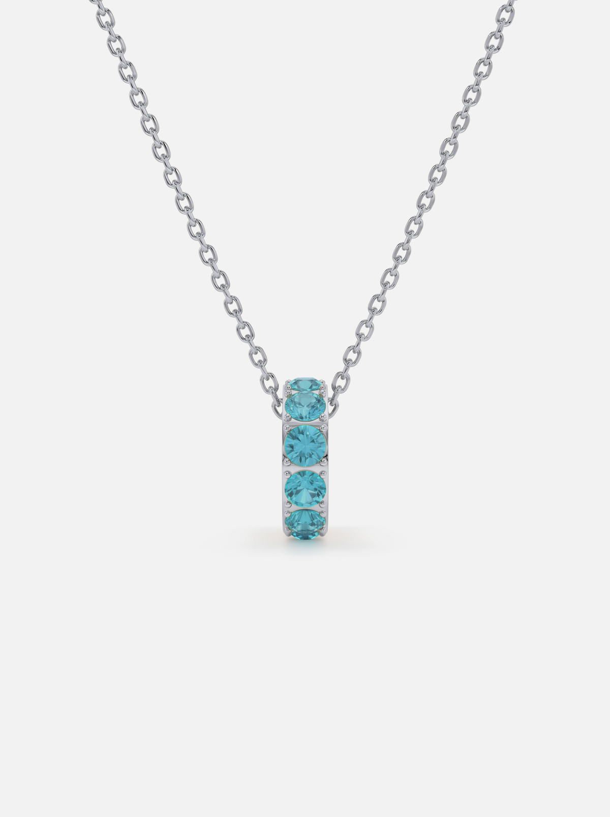 Mini Rondelle Birthstone Necklace