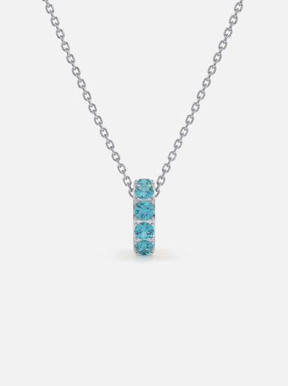Mini Rondelle Birthstone Necklace
