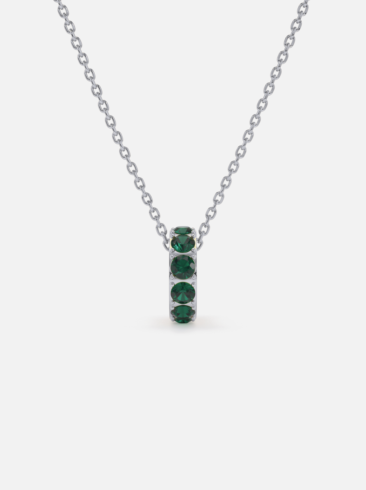 Mini Rondelle Birthstone Necklace