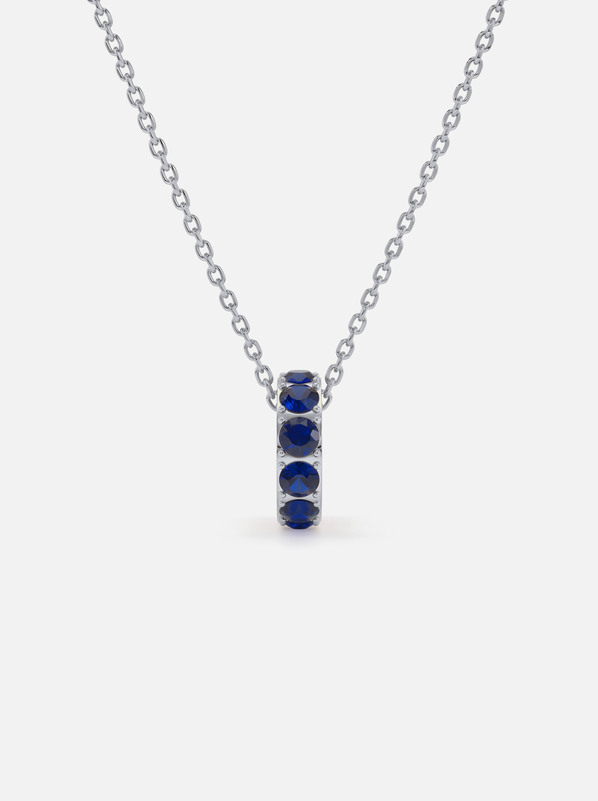 Mini Rondelle Birthstone Necklace