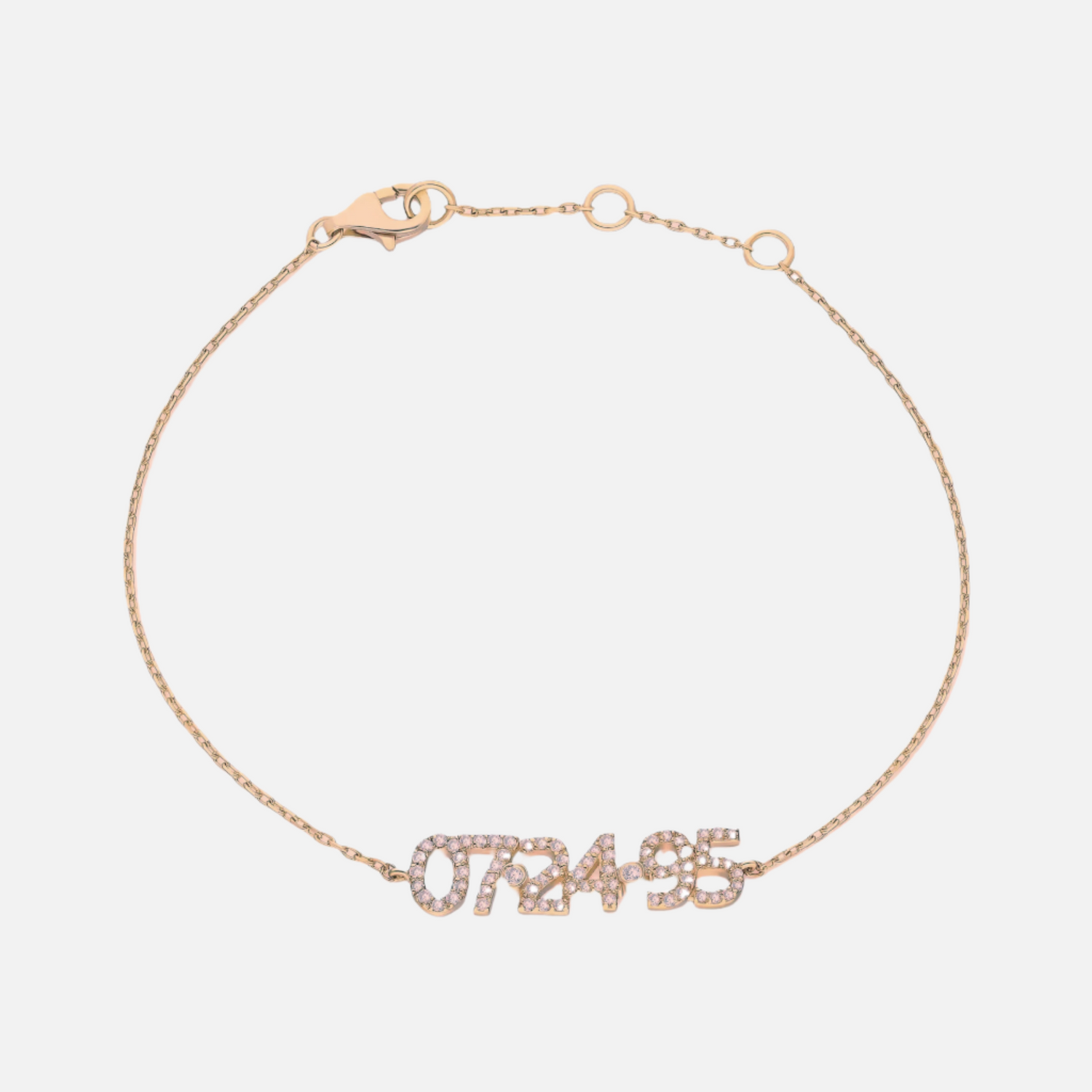 Pave Custom Date Bracelet