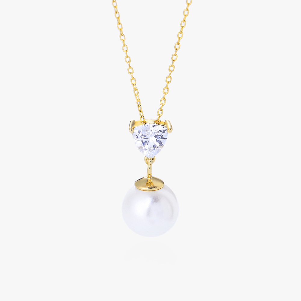 Pearl &amp; White Jewelled Necklace - Jewelled Me