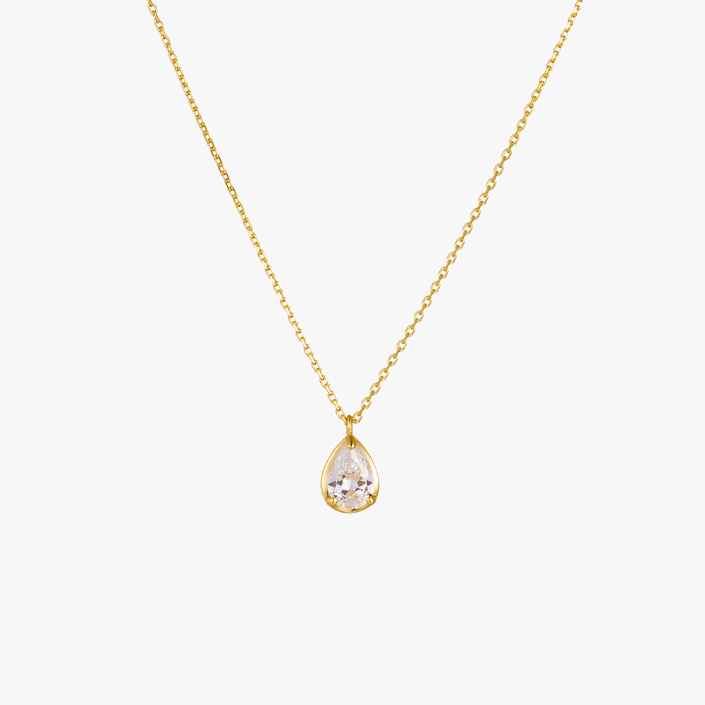 The Teardrop Vermeil Necklace - Jewelled Me
