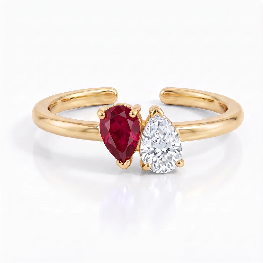 Pluie Toi &amp; Moi Birthstone Ring